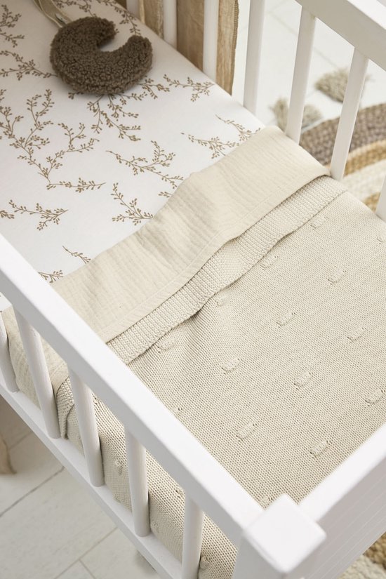 Meyco Baby Knots wiegdeken - soft sand - 75x100cm - 1.0 TOG van Merkloos — afbeelding 3