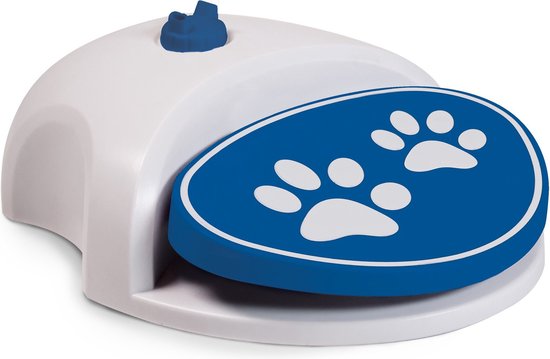 CoolPets Splash Water Fountain - Drinkfontein hond – Waterfontein hond tuinslang - Geleverd met twee sproeikoppen – Verkoelend - 27 x 23 x 9 cm - Blauw