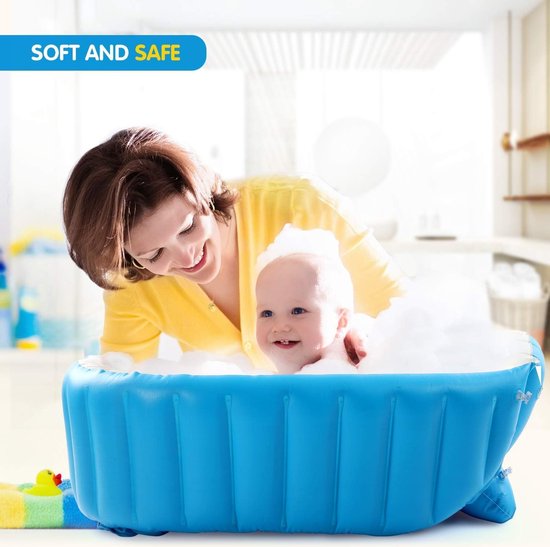 Baby Zwembad Opblaasbaar voor Kinderen - Jongens - Luchtbaden - Zomerzwembad - Antislip - Opvouwbaar - Onderweg - Babybadje - Badstoel - 0-3 jaar Baby Zwembad — afbeelding 3