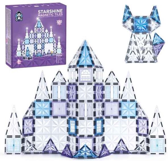 G G 1989 - Magnetic tiles - Opbergzak - Ideeënboek - 100 delen