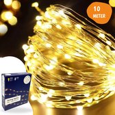 Fairy Lights - 10m - Extra Warm Wit - Lichtsnoer - Lichtslinger - Lampjes Slinger - Sfeerlampjes - Kerstverlichting - USB Aansluiting