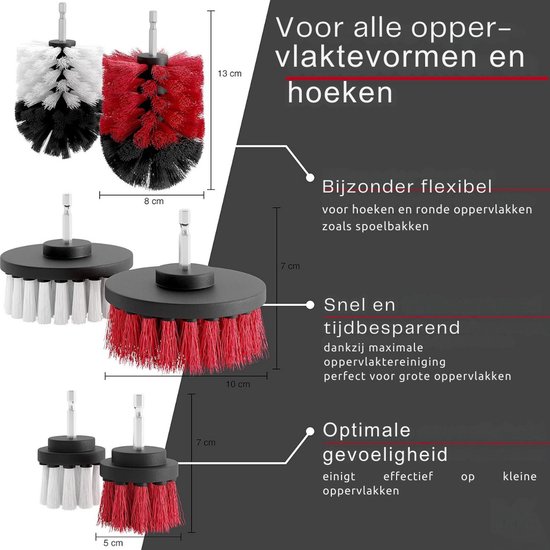 Reinigingsborstel / Velgenborstel Roterend - | Voor de echte