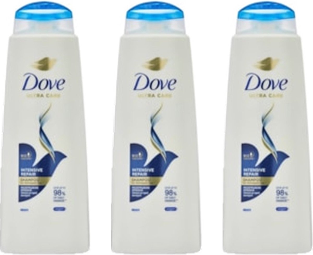 Dove Shampoo Intense Repair 250 ml - Voordeelverpakking 3 stuks