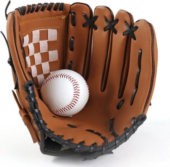 Foto: Luxe honkbal handschoen sport outdoor baseball softbal tiener cadeau jongens meisjes 11 5 inch bruin