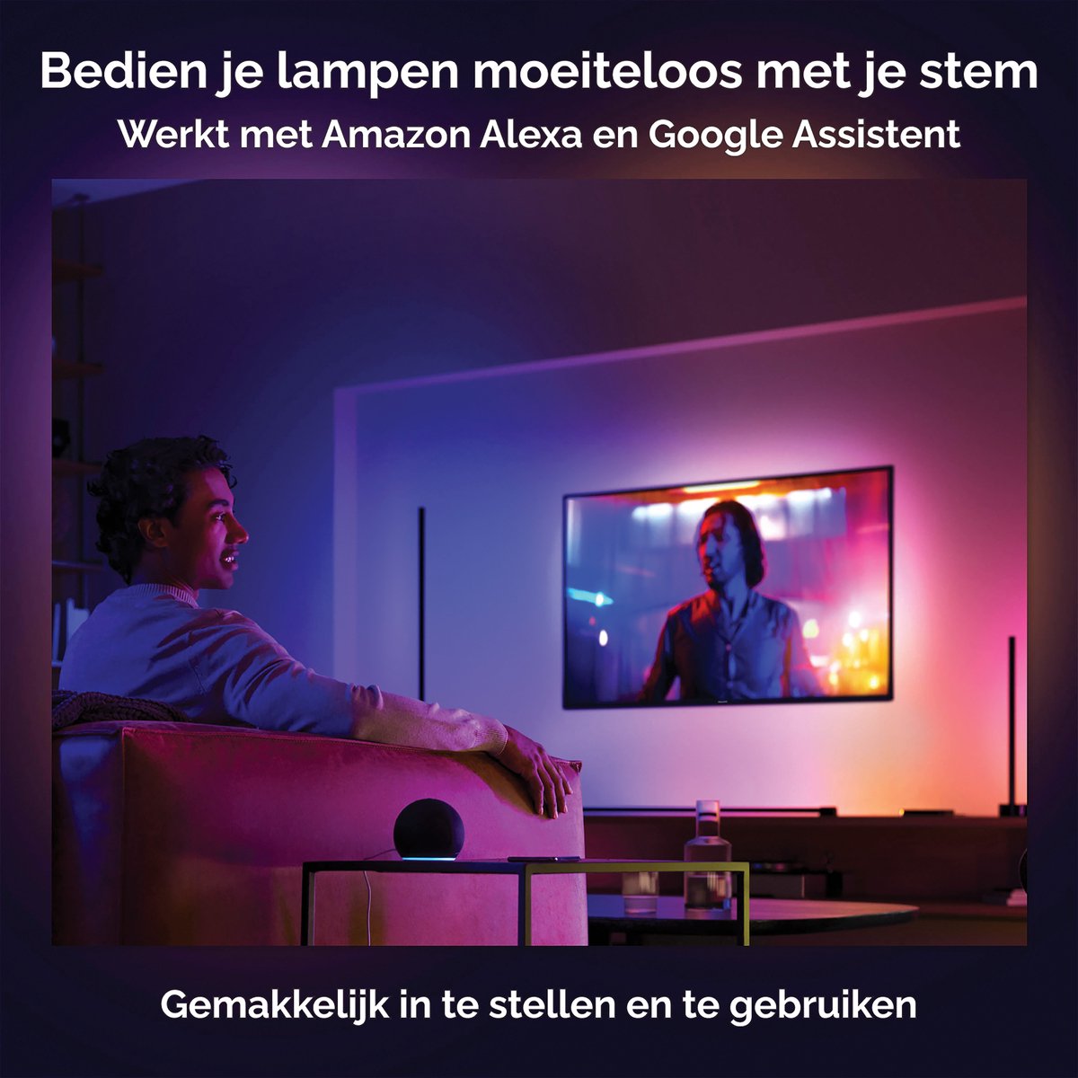 Philips Hue gradient Signe tafellamp - wit en gekleurd licht - zwart — afbeelding 7