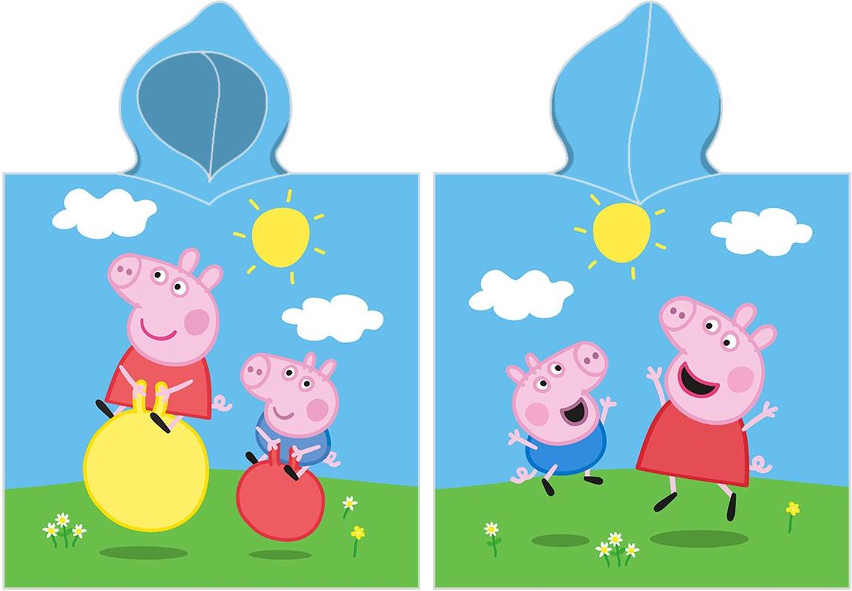 Peppa Pig poncho 55 x 110 cm