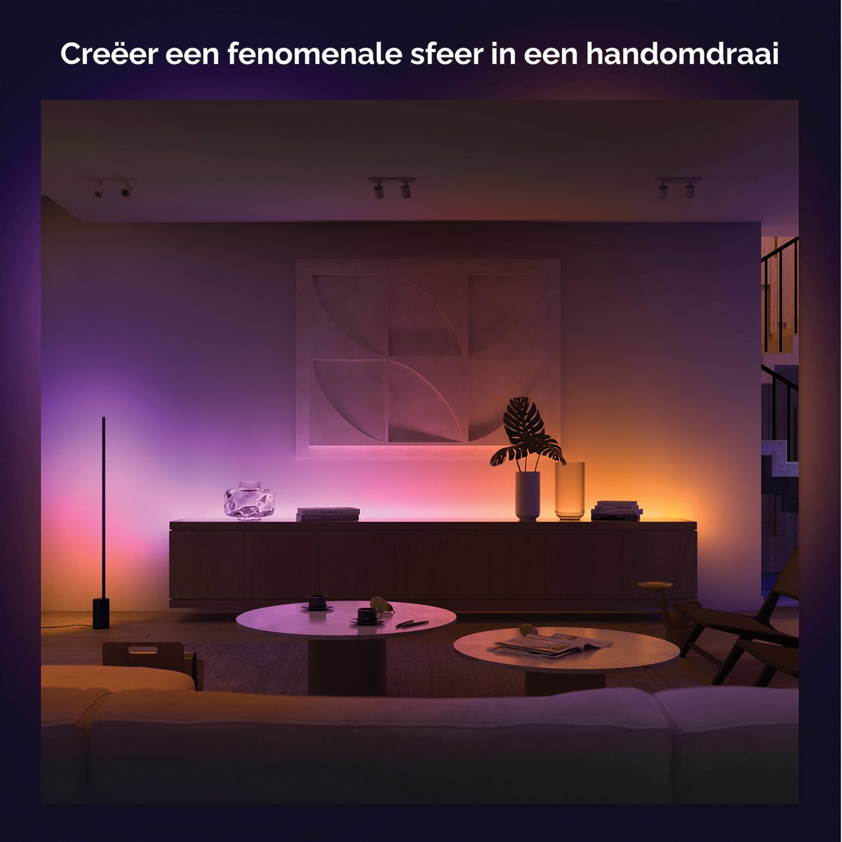 Philips Hue gradient lightstrip 1 meter uitbreiding - White and Color Ambiance - Bluetooth — afbeelding 7
