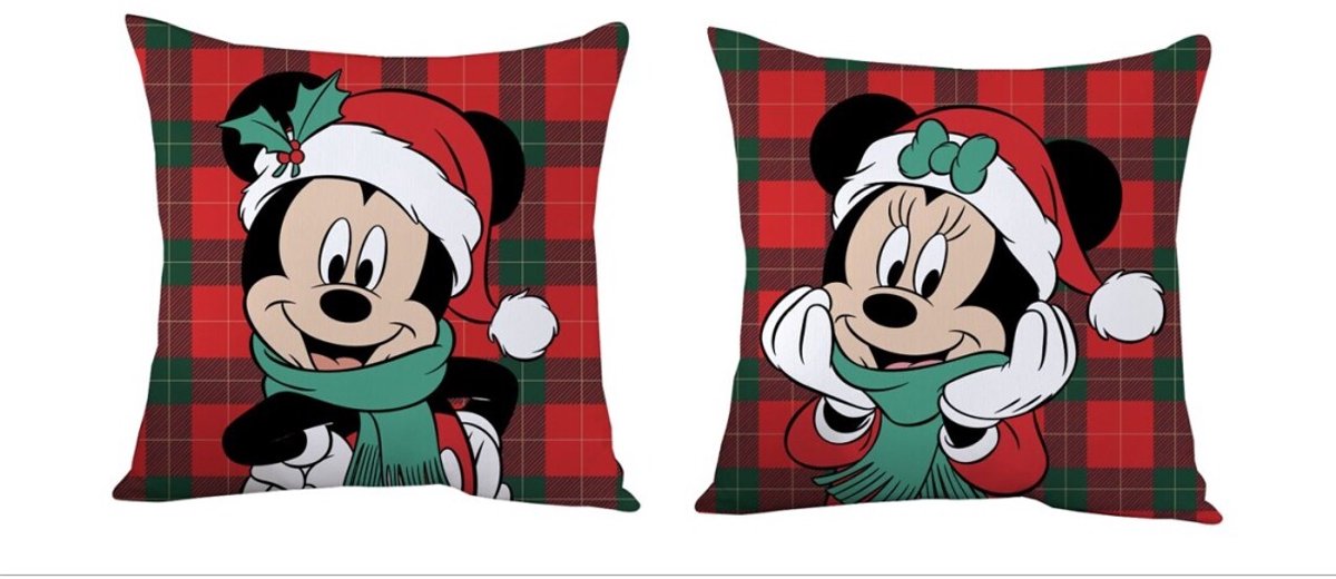 Mickey Mouse sierkussen Kerst - 35X 35 cm