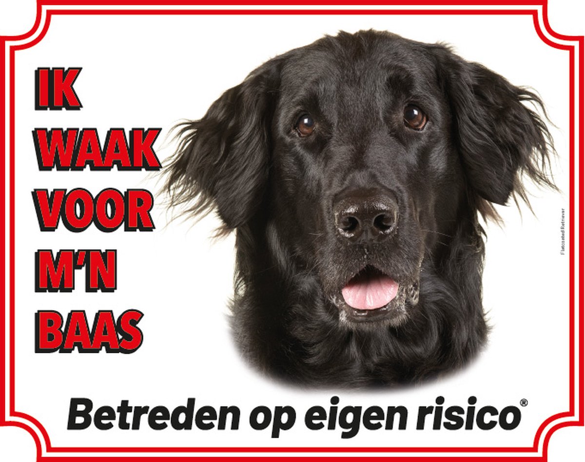 Flatcoated Retriever Waakbord