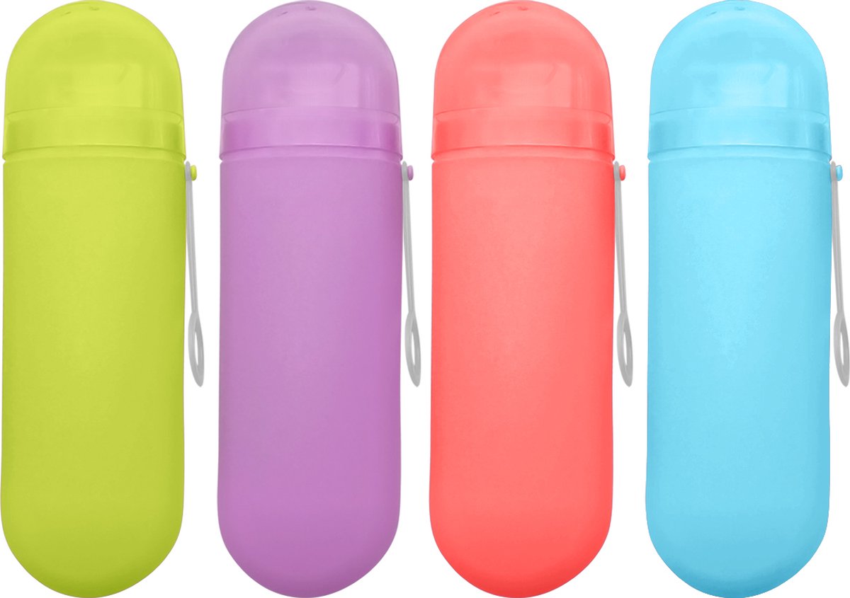 Purepeak Tandenborstelhouder Set 4 Stuks - Tandenborstelkoker Groot - Tandenborstel Case - Reisaccessoires - Reiskoker – Beschermer - Reisgadgets