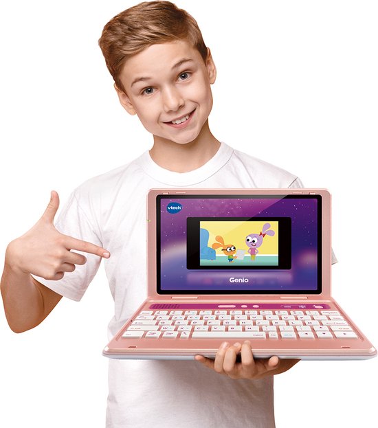 VTech - Genio, Mon Premier Vrai Ordi ! Ordinateur Pour Enfant– 5/12 Ans – Version FR