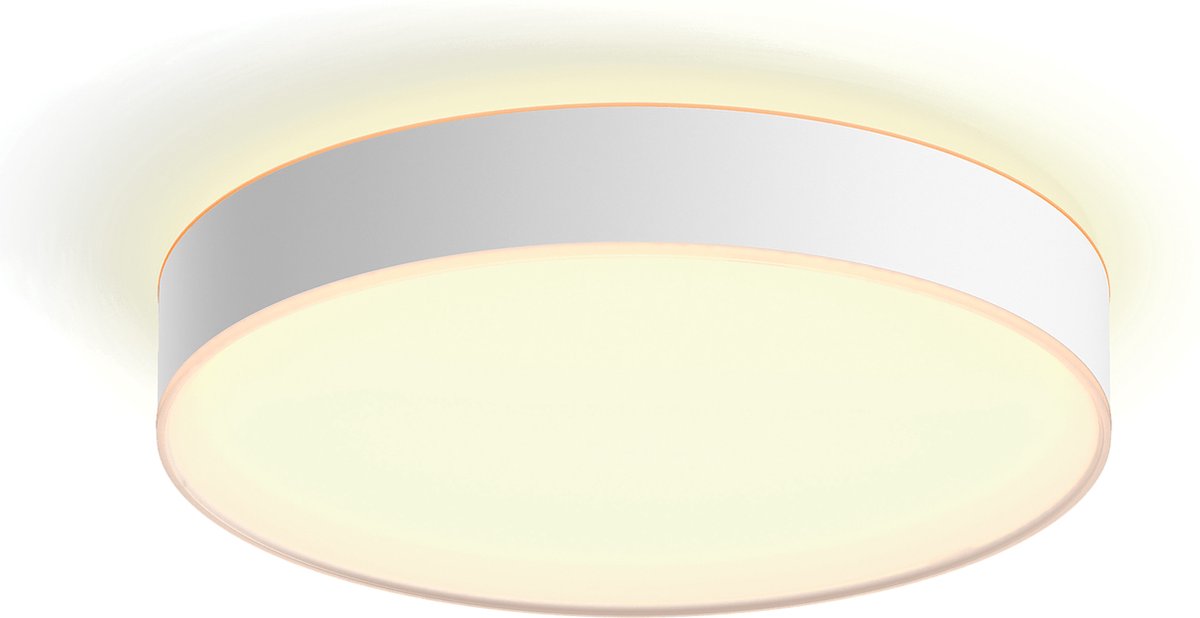 Philips Hue Devere badkamerplafondlamp - warm tot koelwit licht - wit - 38cm - 1 dimmer switch — afbeelding 2