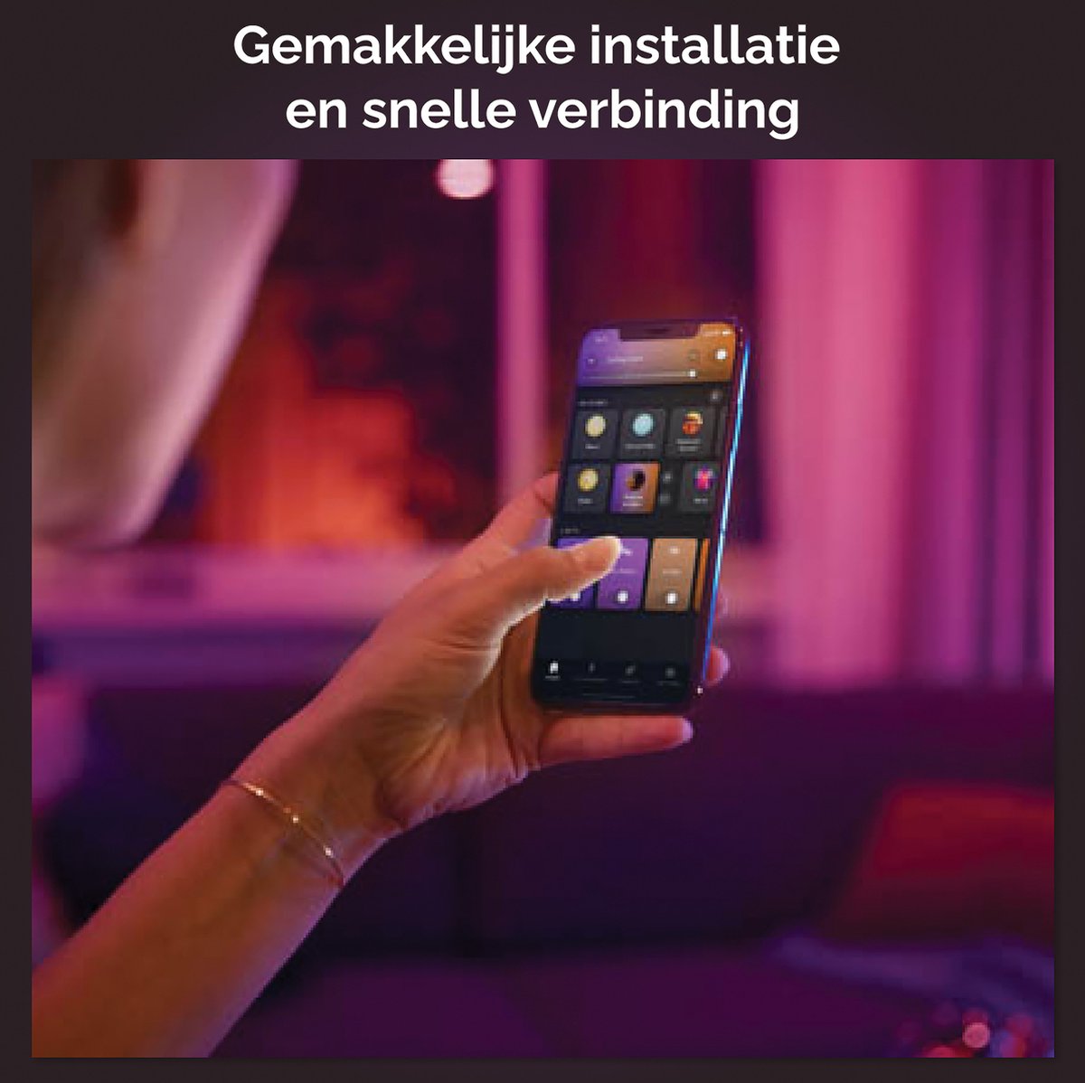 Philips Hue Surimu paneellamp – wit en gekleurd licht – wit – rechthoekig — afbeelding 6