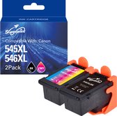 Superprint 545 546 XL Inktcartridge Geschikt voor Canon PG-545XL CL-546XL - Multipack - Hoge Capaciteit