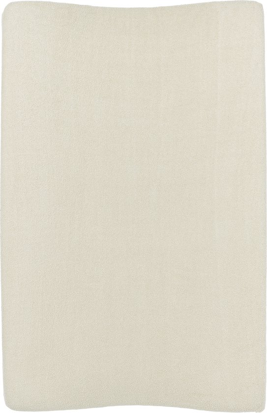 Meyco Baby Uni aankleedkussenhoes - badstof - soft sand - 50x70cm — afbeelding 5
