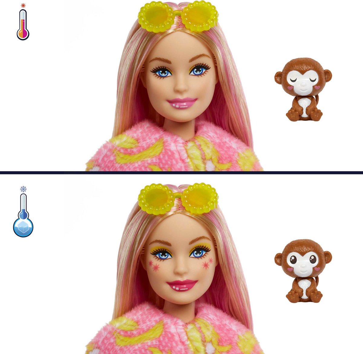 Barbie Cutie Reveal Jungle - Barbiepop - Aap met verrassingsaccessoires — afbeelding 5