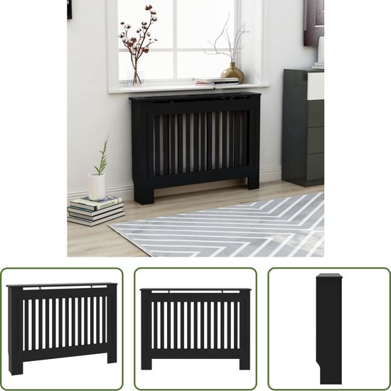 COPRITERMOSIFONE CON STRUTTURA A DOGHE 112 X 19 X 81 CM IN LEGNO BIANCO