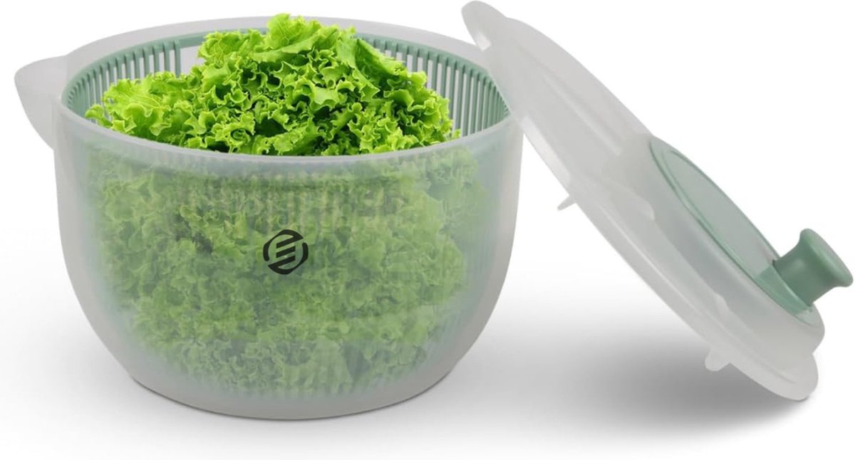 Equivera Slazwierder- Salad spinner - Slacentrifuge - Saladspinner - Sla Centrifuge - Saladecentrifuge - Sladroger - Must Have Voor In De Keuken