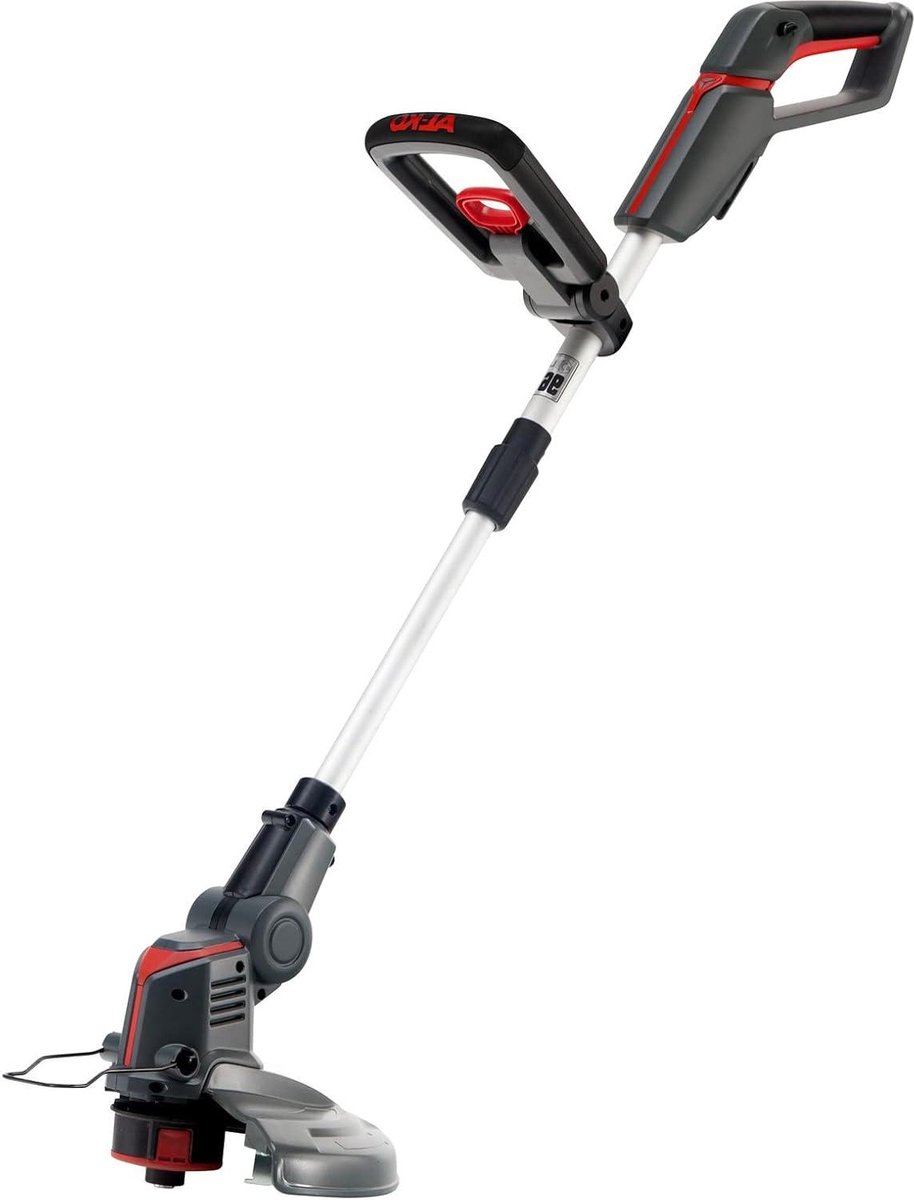 Bol.com Grastrimmer GT 1825 op accu 18V Li-Ion 25 cm - telescopische schacht - TIPP-automaat - incl. reservedraadspoel - grijs-rood aanbieding