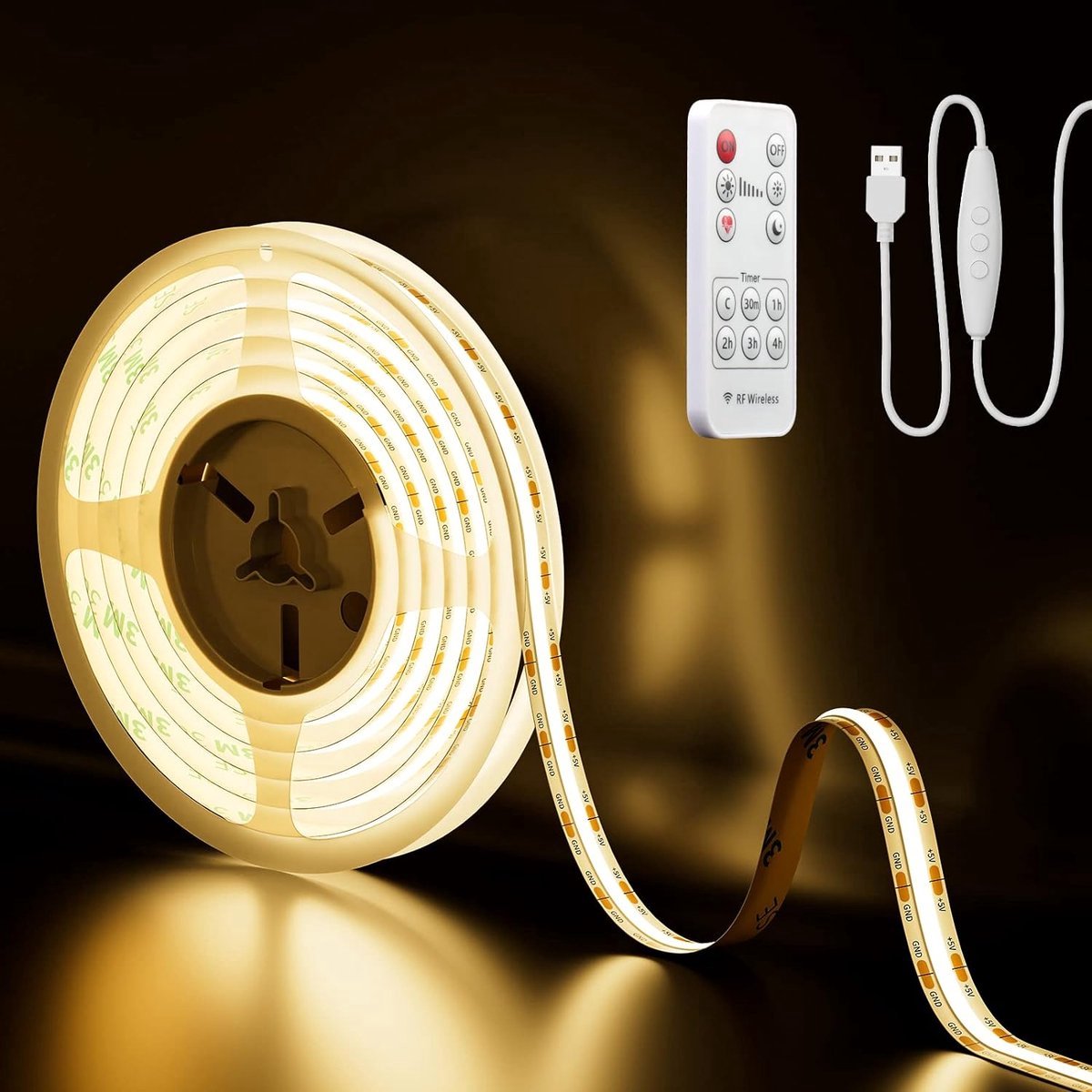 TV-achtergrondverlichting met Afstandsbediening - RGB LED-strip voor TV - Biasverlichting voor PC Monitor - Sfeerverlichting met Kleuropties