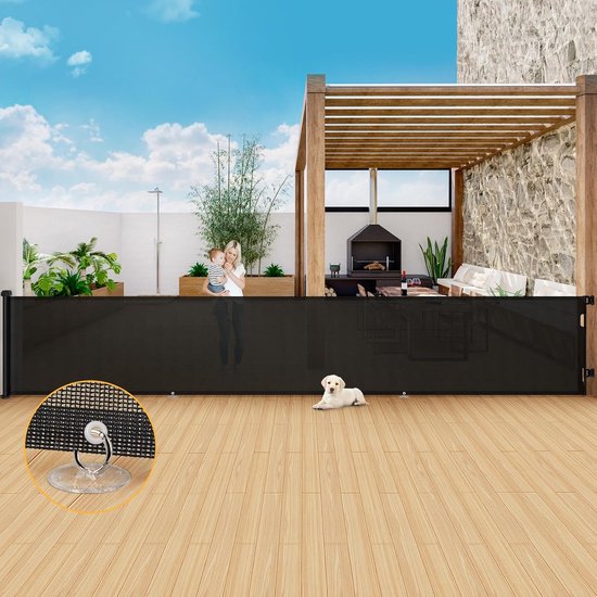 Foto: Traphek uittrekbaar voor baby s en honden uitbreidbaar tot 300 cm uniek design met versterkte glasvezelstang voor maximale stabiliteit eenvoudige bediening met n hand