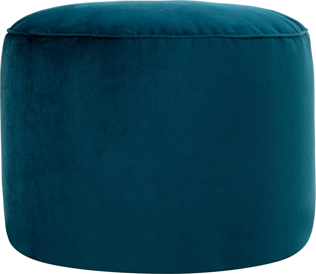 icon - Milano - Ronde Poef - Fluwelen - Tealgroen - 55x35x55 - Binnen
