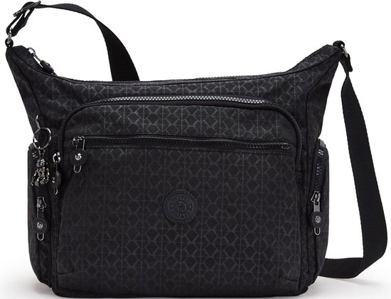 kipling Sac à épaule bandoulière Sac à épaule Basic Plus Gabbie Signature Emb Noir