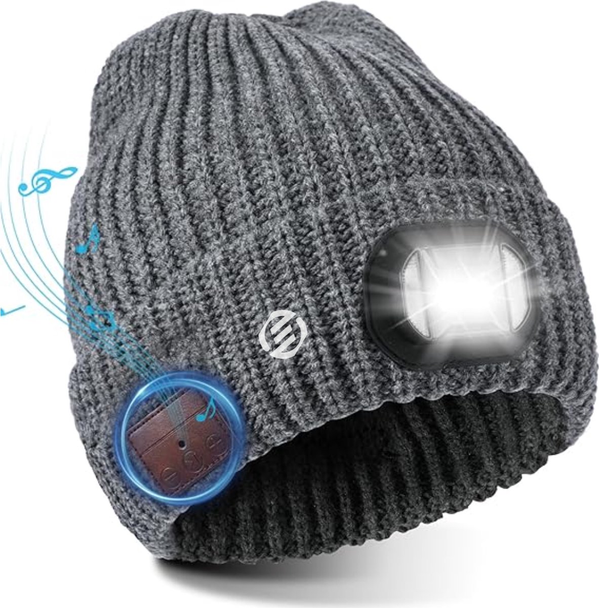Equivera Bluetooth Muts - Muts met Bluetooth - Muziek Muts - Oplaadbaar - Meerdere Standen - Voor Muziek en Bellen