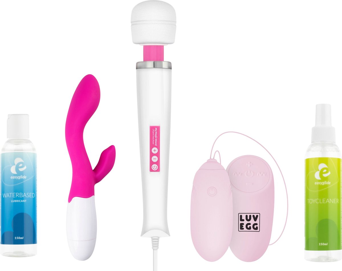Bol.com MyMagicWand - Magic Wand Vibrator - Voordeel Set Bundel - Plezier voor Haar, Vrouwen en Koppels - Vibrators voor Vrouwen... aanbieding