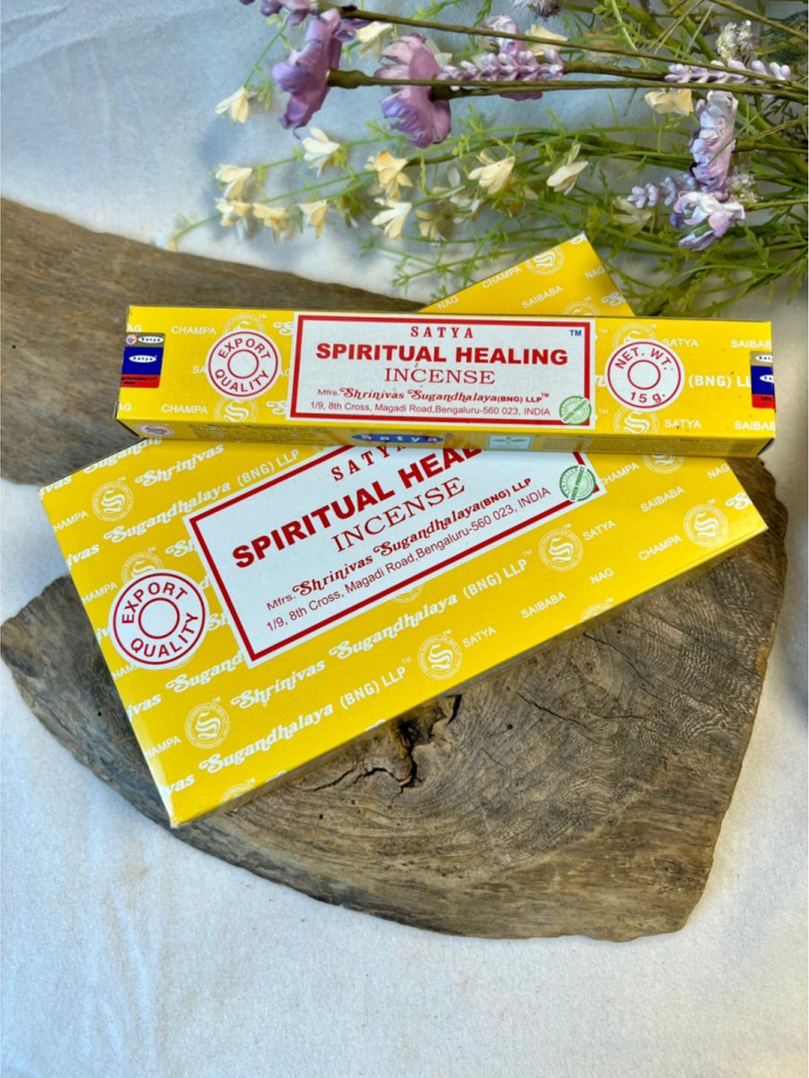 Satya Wierook Satya Spiritual Healing - 15 g - (12 doosjes) Geel