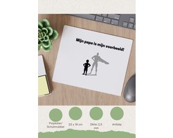 Akyol - mijn papa is mijn voorbeeld Muismat - Vader - goede voorbeeld papa - vader cadeautjes - vaderdag - verjaardag - geschenk - kado - vader artikelen - 23 bij 19 cm