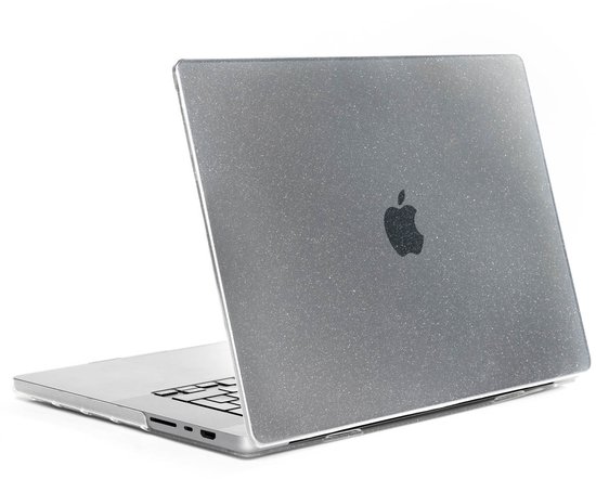 Selencia Glitter Cover Convient pour MacBook Air 13 pouces (2022) / Air 13 pouces (2024) puce M3 - A2681 / A3113 - Transparent