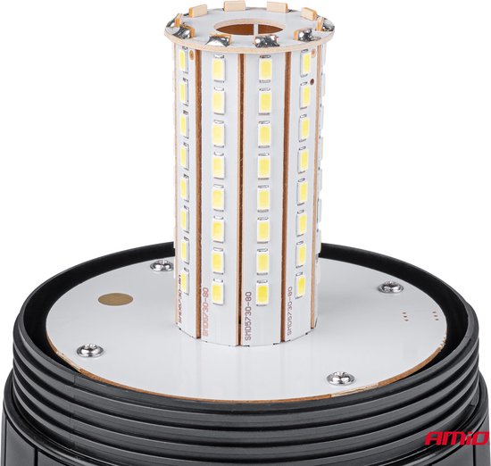 AMiO Feu Clignotant LED Éclairage de secours avec Aimant 80LED 12/24V Oranje