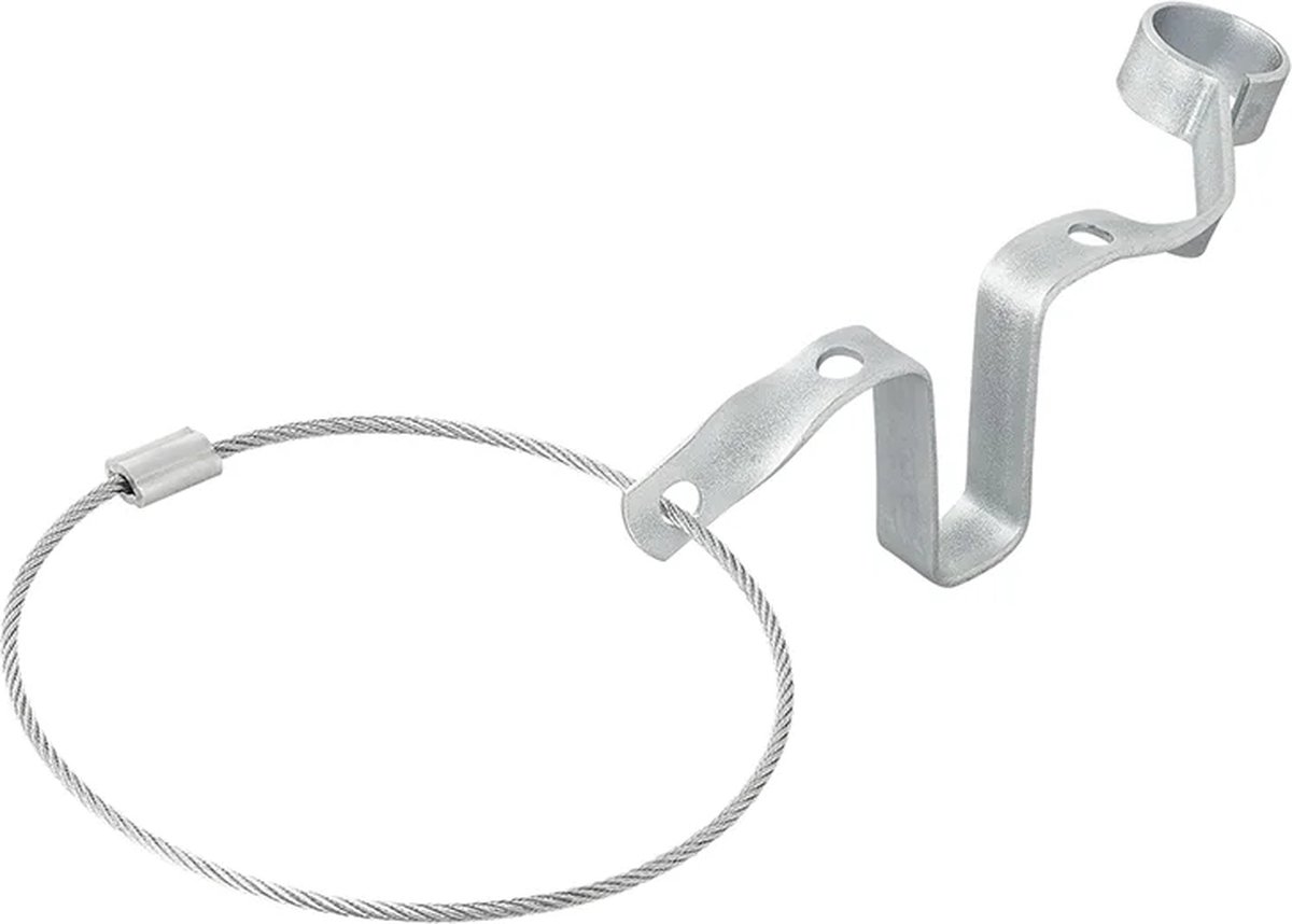 VCTparts® Hulpkoppeling met Steun en Stekkerhouder - Veiligheidskabel Breekkabel Trekhaakklem Beveiliging
