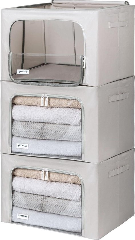 4-pack opvouwbare beddengoedset, organizers en opslag (kingsize en