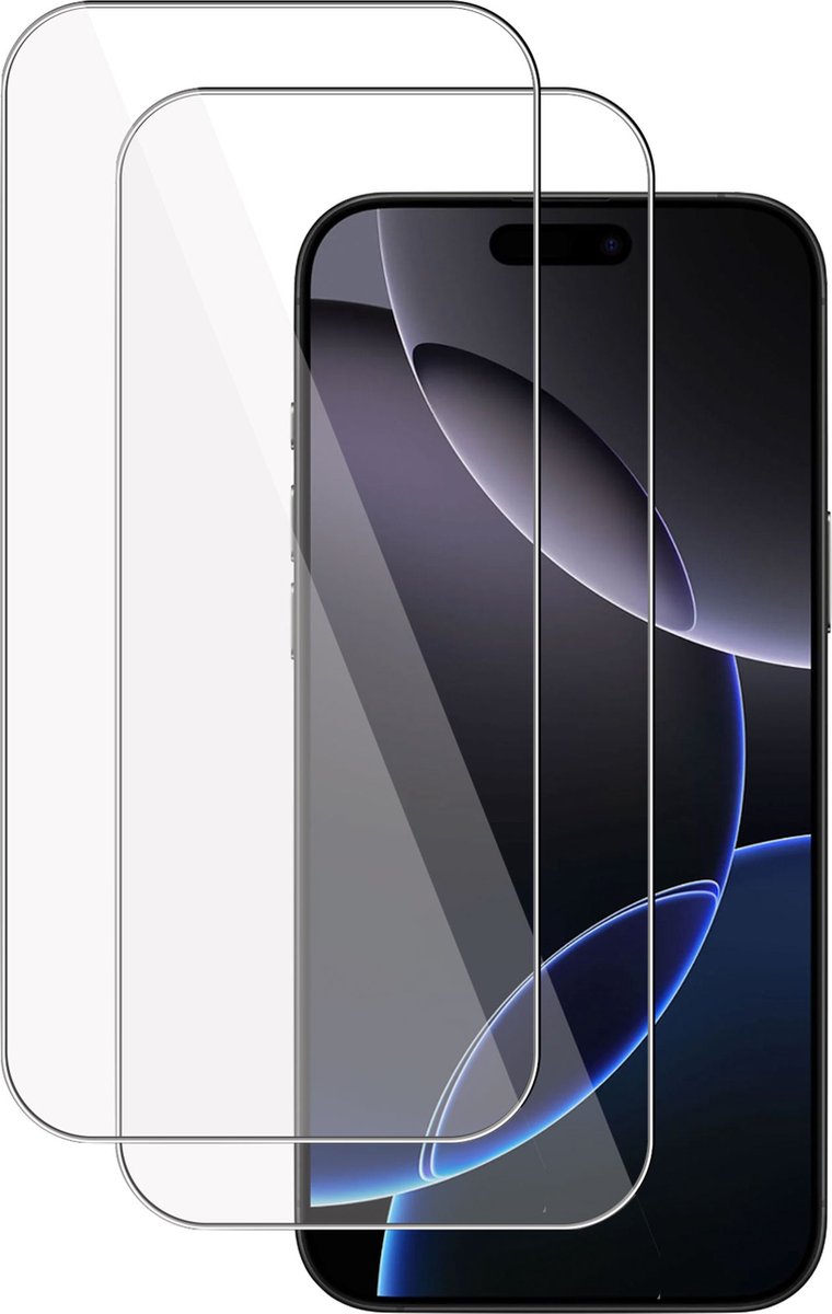 2x Screenprotector geschikt voor Apple iPhone 16 Pro Screenprotector – Gehard Glas - Proteqt+