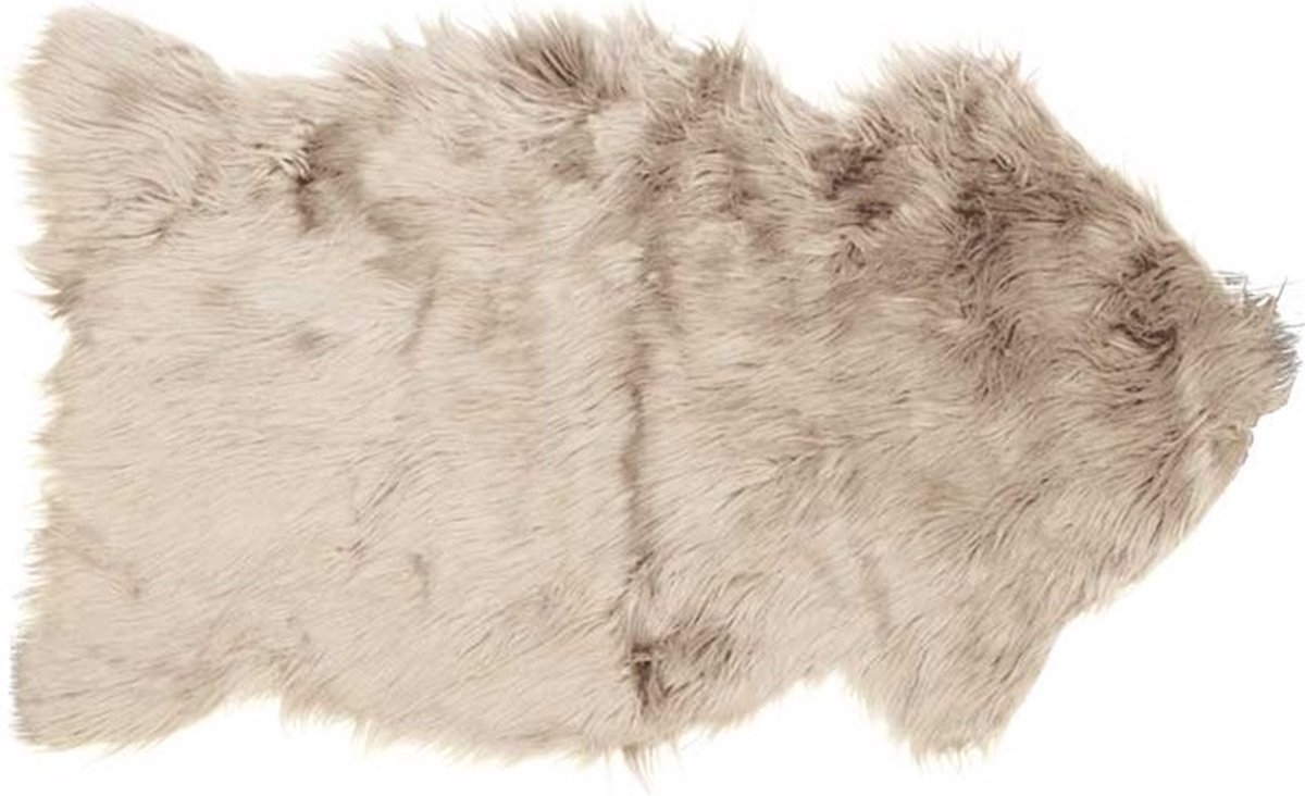 D- Unique Living | Decoratie vacht fake fur 60x100cm stone