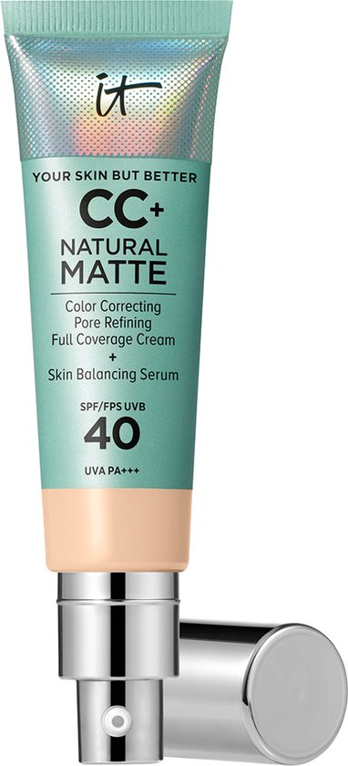 It Cosmetics Your Skin But Better CC+ Natural Matte SPF40 Foundation - Matte & Stralende Finish - Fair - 32ml