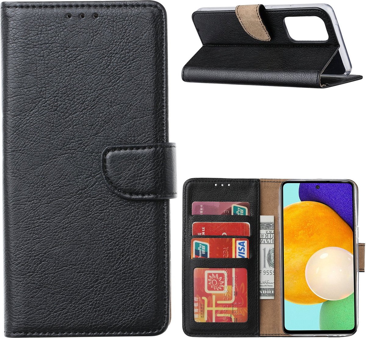 Nokia 7 Bookcase Zwart - Goede Kwaliteit - Boekhoesje - Pashouder - Magneet - Magnetisch - Boekje