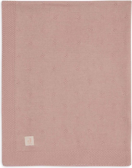 Jollein - Deken Ledikant 100x150cm - Dekentje Baby - Cosy Knit Wild Rose