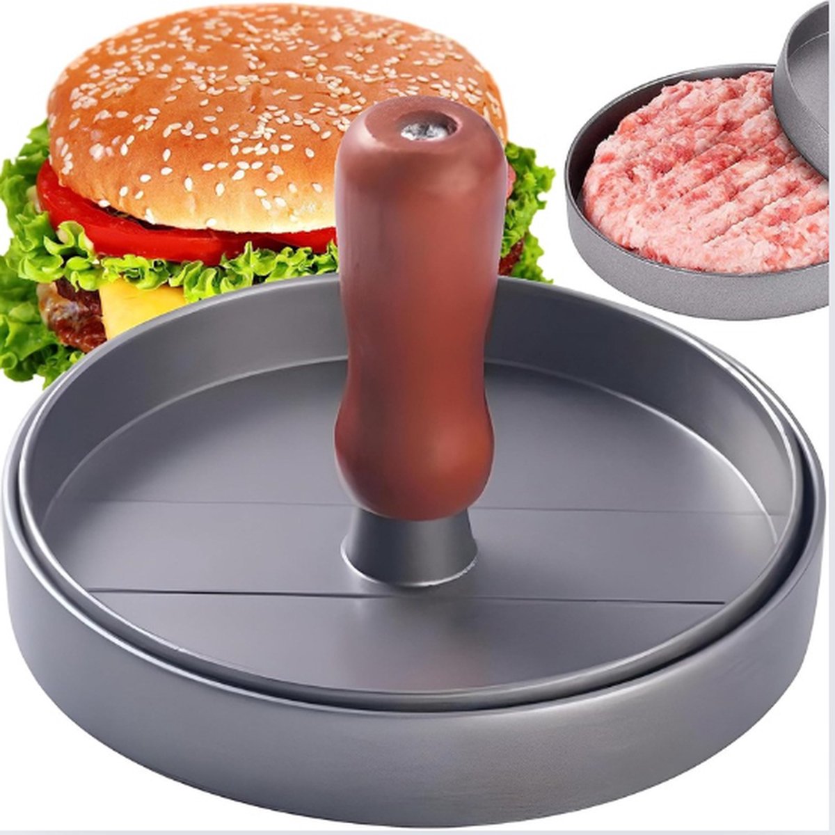 Hamburgerpers - Smash Pers - Burger Press - Hamburgermaker - Kookgerei