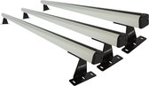 Farad Barres de Galeries de toit Van Fiat Doblo\' 2010-2022 - Aluminium - Capacité de Charge 150kg - Set de 3