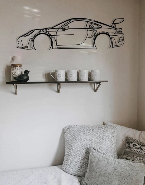 Porsche 911 - Porsche 911 GT3 RS - Décoration murale voiture - Décoration murale - Bois - Décoration murale - Affiche Porsche 911 - Porsche 911 rsr - Porsche 911 gt3