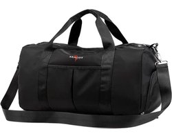 KRATØX Fitness Sport Tas – Sportzak – Schoudertas – Gym Duffel Bag – Reistas & Weekendtas – Waterdicht - Koffer Insteek- 20 tot 35 Liter - Zwart