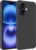 Coque adaptée pour iPhone 16, coque en Siliconen – Coque adaptée pour iPhone 16, coque – Zwart