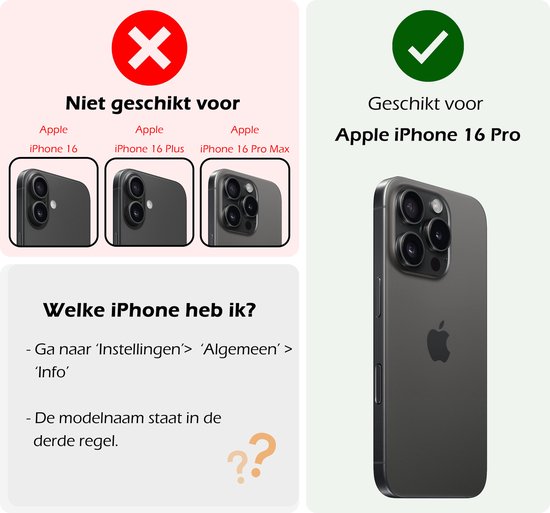 Coque pour iPhone 16 Pro Coque en Siliconen avec 2 films de protection d'écran – Coque pour iPhone 16 Pro Cover Back Case – Rouge