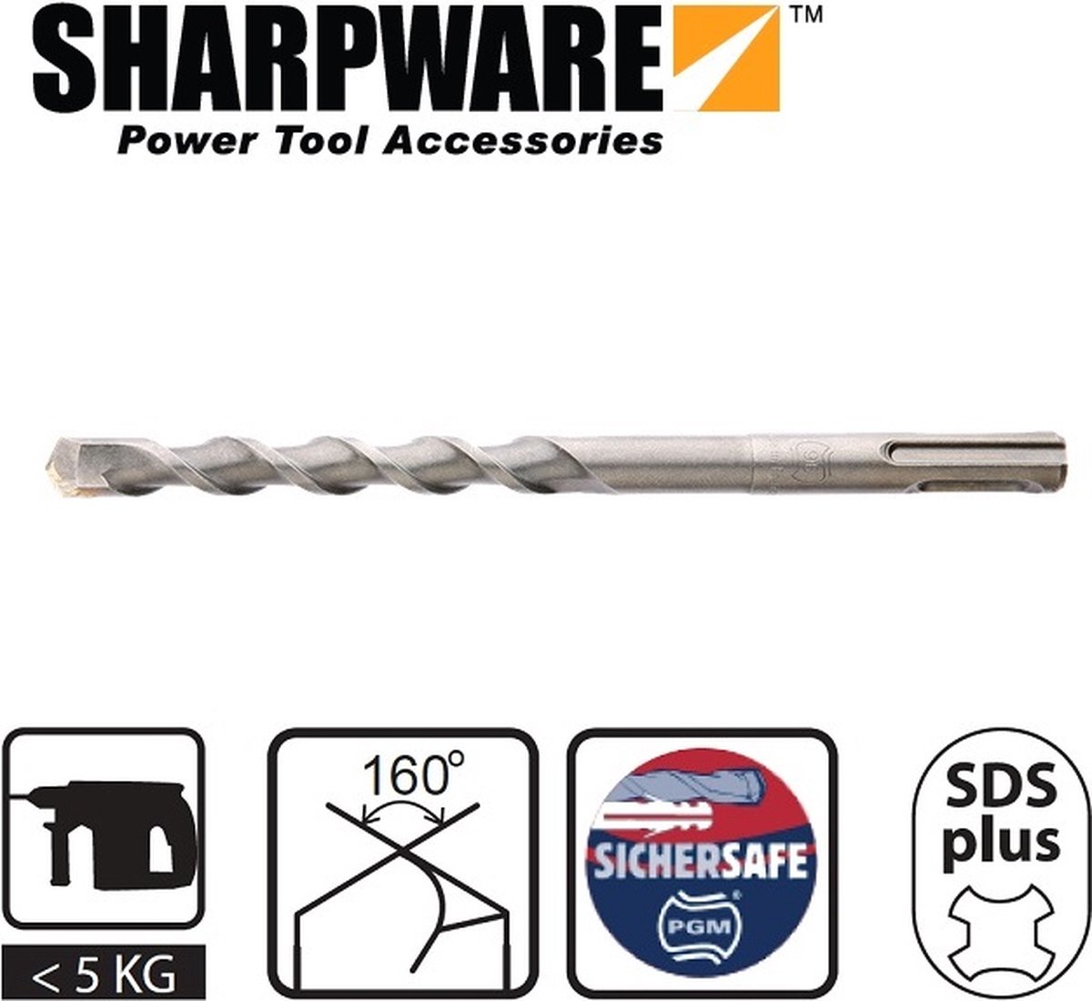 Sharpware SDS hamerboor betonboren betonboor SDS plus 8 x 110mm