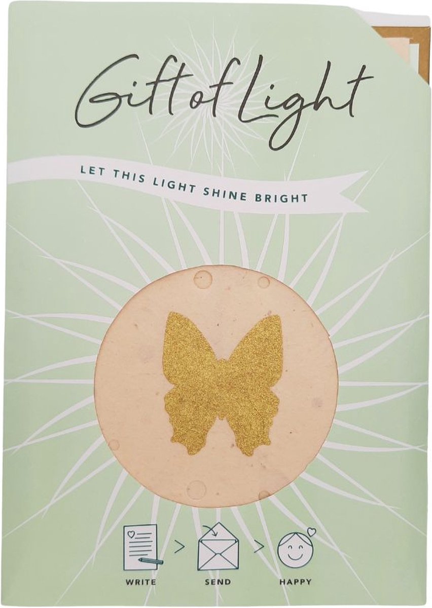 Gift of Light | Vlinder (transformatie, wedergeboorte), handgeschept papier, Nepal