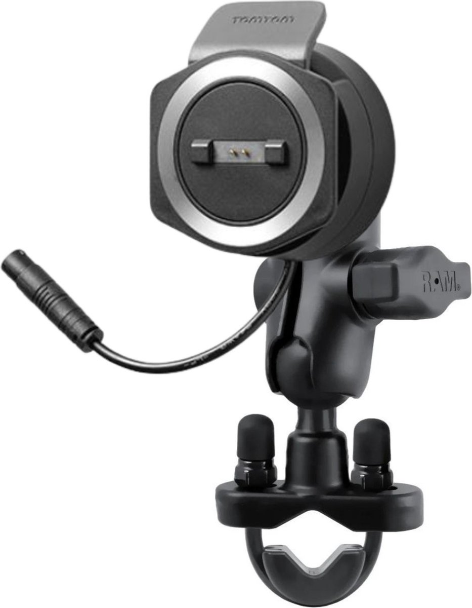 Stuurstang montage met TomTom Actieve Houder en 12V-Accukabel