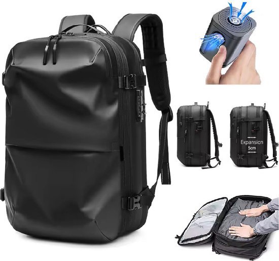 Traveler - Vacuüm Rugzak - Airbag - Reistas - Handbagage - Grote Reisrugzak voor Dames en Heren